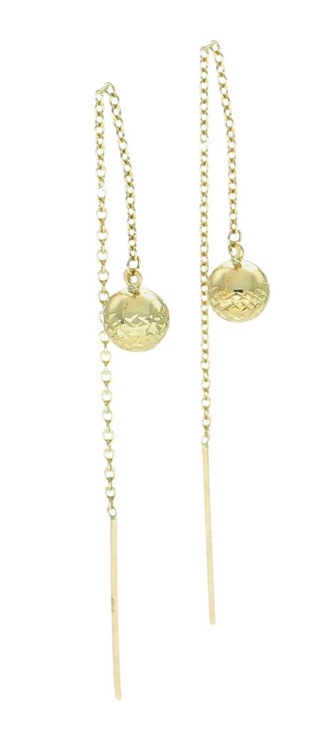 Kolczyki wiszące kulki grawerowane przeciągane próba 375, KL 5183 375 (1).jpg